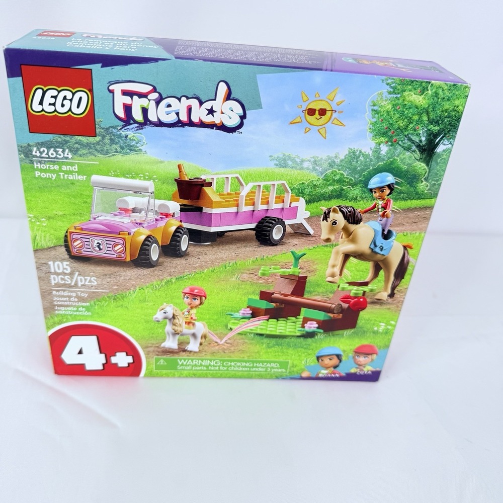 LEGO Friends Horse and Pony Trailer Set 42634 New 105pcs Ages‎ 4+ Building Toy